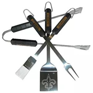 NFL New Orleans Saints 4-Piece BBQ Tool Set